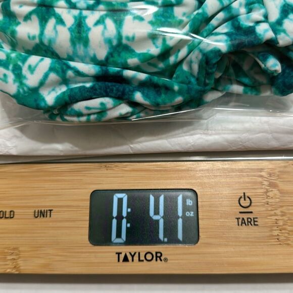 CONVERSE GREEN TIE DYE HALTER BIKINI TOP LARGE‎ - Picture 8 of 9